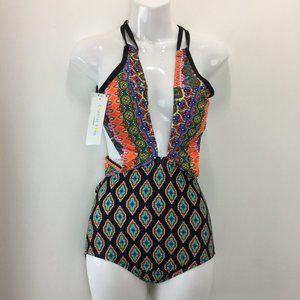 NEW Coastal Zone By Jantzen Womens One Piece Swimsuit Size XS